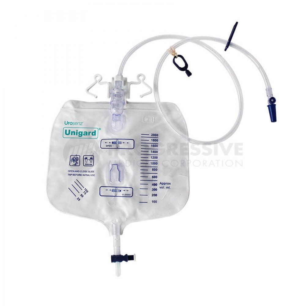 Urosenz Unigard Urine Drainage Bag with NonReturn Valve, 2500ml (Sold